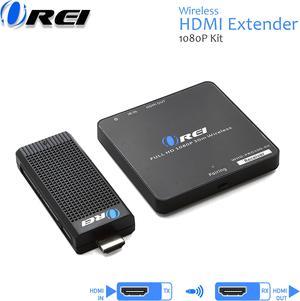 orei wireless pro hdmi extender transmitter & receiver dongle 1080p kit  up to 100 ft.  perfect for streaming from laptop, pc, cable, netflix, youtube, ps4 to hdtv/projector
