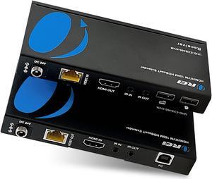 4K KVM HDMI HDBaseT Extender Over CAT6/CAT7 Cable Up To 400 Ft  Keyboard & Mouse Over Network (UHD-EXB400-KVM)