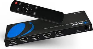 4K HDMI 2.0 4x1 HDMI Switch With Audio Extractor ARC/EARC Supported (UHDS-401A)