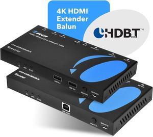 4K HDBaseT HDMI Extender Over CAT5e/6/7 With ARC/EARC & KVM Control Up To 330 Ft (UHD-EXB330AUR-K)