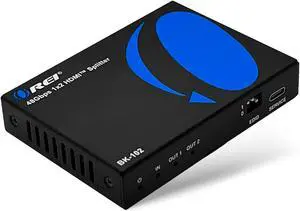1x2 HDMI Splitter W/ Audio Out: 1-In 2-Out, UltraHD 8K, EDID (BK-102)