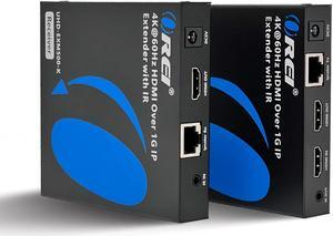 4K HDMI Extender Over Cat6/7 Cable Upto 500 Ft - - IR & RS-232 (UHD-EXM500-K)