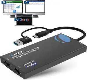 OREI SplitXtend 4K USB 3.0 to HDMI Display Adapter with 90W PD (SX-2C4K-85)