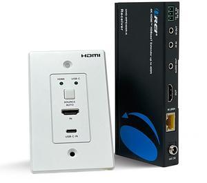 4K Wall Plate HDMI Extender over CAT 6/7 upto 400 feet with HDBaseT(UHD-WPE400R-K)