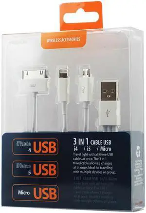 Reiko 3 in 1 USB Data Cable