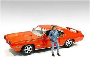 Retro Female Mechanic IV Figurine for 1/24 Scale Models by American Diorama