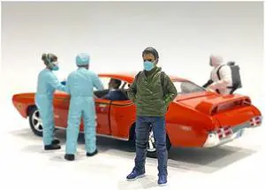 Hazmat Crew Figurine V for 1/24 Scale Models by American Diorama