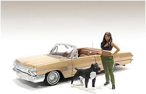 "Lowriderz" Figurine IV and a Dog for 1/18 Scale Models by American Diorama