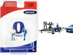 Tim and Larry Mechanics Set of 2 Figurines for 1/43 Scale Models by American Diorama