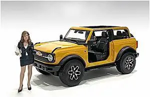 "The Dealership" Female Salesperson Figurine for 1/24 Scale Models by American Diorama