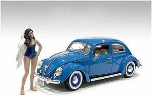 Beach Girl Katy Figurine for 1/24 Scale Models by American Diorama
