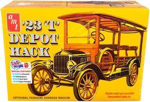 Skill 2 Model Kit 1923 Ford T Depot Hack 2-in-1 Kit 1/25 Scale Model by AMT
