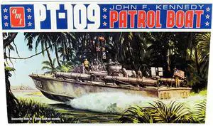 Skill 2 Model Kit PT-109 John F. Kennedy World War II Patrol Boat 1/64 Scale Model by AMT