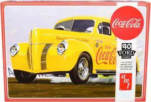 Skill 3 Model Kit 1940 Ford Coupe "Coca-Cola" 1/25 Scale Model by AMT