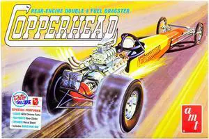 Skill 2 Model Kit 1934 Copperhead Rear-Engine Double A Fuel Dragster 1/25 Scale Model by AMT