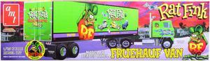 Skill 3 Model Kit Fruehauf FB Beaded Panel Van Trailer "Rat Fink" 1/25 Scale Model by AMT