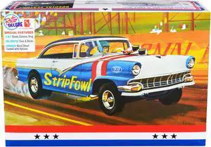 Skill 2 Model Kit 1956 Ford Victoria Hardtop 3 in 1 Kit 1/25 Scale Model by AMT