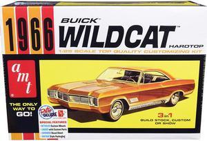 Skill 2 Model Kit 1966 Buick Wildcat Hardtop 3 in 1 Kit 1/25 Scale Model by AMT