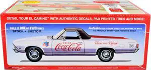 Skill 3 Model Kit 1969 Chevrolet El Camino SS and Soap Box Derby Racing Car 2 in 1 Kit "Coca-Cola" 1/25 Scale Model Car by AMT