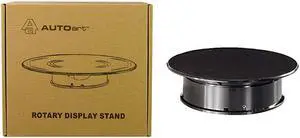 Rotary Display Turntable Stand Small 8 Inches with Black Top for 1/64, 1/43, 1/32, 1/24 Scale Models by Autoart