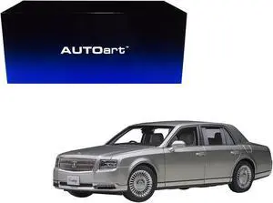 Toyota Century with Curtains RHD (Right Hand Drive) Silver Special Edition 1/18 Model Car by Autoart