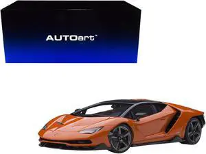 Lamborghini Centenario Arancio Argos / Pearl Orange with Carbon Top 1/18 Model Car by Autoart