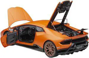 Lamborghini Huracan Performante Arancio Anthaeus / Matt Orange with Copper Wheels 1/12 Model Car by Autoart