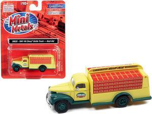 1941-1946 Chevrolet Delivery Bottle Truck Yellow and Green "Kool-Aid" 1/87 (HO) Scale Model by Classic Metal Works
