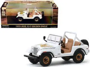 1979 Jeep CJ-7 Golden Eagle "Dixie" White 1/43 Diecast Model Car  by Greenlight