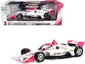 Dallara IndyCar #3 Scott McLaughlin "CarShop" Team Penske (Road Course Configuration) "NTT IndyCar Series" (2021) 1/18 Diecast Model Car by Greenlight