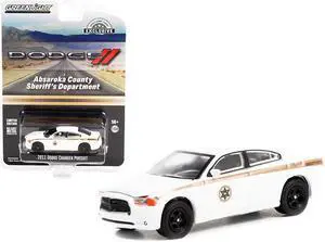 2011 Dodge Charger Pursuit White "Absaroka County Sheriff's Department" "Hobby Exclusive" 1/64 Diecast Model Car by Greenlight