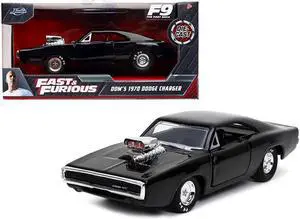 Dom's 1970 Dodge Charger 500 Black "Fast & Furious 9 F9" (2021) Movie 1/32 Diecast Model Car by Jada