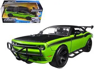Letty's Dodge Challenger SRT8 Off Road Green and Black "Fast & Furious" Movie 1/24 Diecast Model Car by Jada