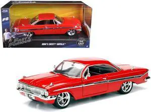 Dom's Chevrolet Impala Red "Fast & Furious F8: The Fate of the Furious" (2017) Movie 1/24 Diecast Model Car by Jada