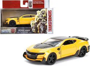 2016 Chevrolet Camaro Yellow Bumblebee with Robot on Chassis "Transformers: The Last Knight" (2017) Movie 1/32 Diecast Model Car by Jada