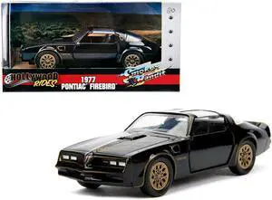 1977 Pontiac Firebird Black "Smokey and the Bandit" (1977) Movie "Hollywood Rides" Series 1/32 Diecast Model Car by Jada