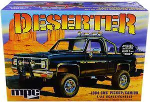 Skill 2 Model Kit 1984 GMC Pickup Truck (Molded in Black) "Deserter" 1/25 Scale Model by MPC
