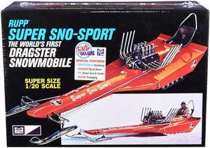 Skill 2 Model Kit Rupp Super Sno-Sport Snowmobile Dragster (The World's First) 1/20 Scale Model by MPC