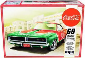 Skill 3 Snap Model Kit 1969 Dodge Charger RT "Coca-Cola" 1/25 Scale Model by MPC