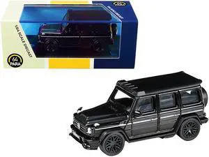 Mercedes AMG G63 Liberty Walk Wagon Black 1/64 Diecast Model Car by Paragon