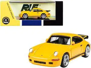 1987 RUF CTR Yellowbird Blossom Yellow 1/64 Diecast Model Car by Paragon