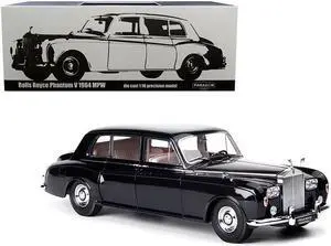1964 Rolls Royce Phantom V Midnight Blue Metallic 1/18 Diecast Model Car by Paragon