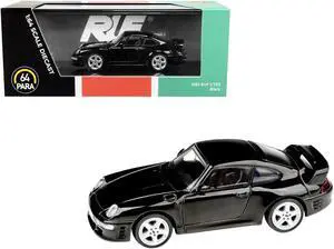 1995 RUF CTR2 Black 1/64 Diecast Model Car by Paragon