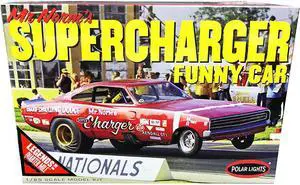 Skill 2 Model Kit 1969 Dodge Charger Funny Car "Mr. Norm's Supercharger" "Legends of the Quarter Mile" 1/25 Scale Model by Polar Lights