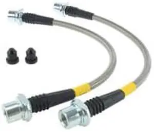 ZZ 417127_16 StopTech 950.44007 Stainless Steel Braided Brake Hose Kit Front