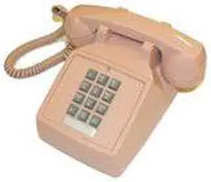 ITT 2500-V-BG Desk Phone with Ringer Volume Control - Beige
