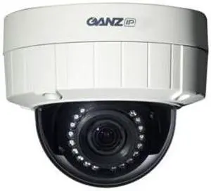 GANZ H.264 HD Optimized Outdoor IP Dome Camera (HD 720p) w/ IR