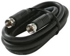 3' F-F Black RG6/UL Cable