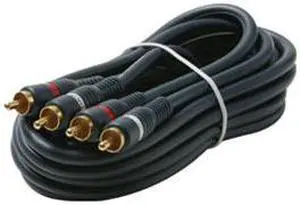6' 2RCA-2RCA Plugs Python Gold