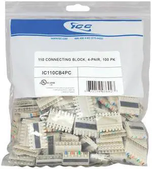 110 CONNECTING BLOCK, 4-PAIR, 100 PK